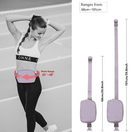 Crossbody Fanny Packs for Girls Boys Kids Age 10-12 Yoga Slim Women, Fanny Pack with Adjustable Strap Mini Belt Bag Fashion Waist Pack Fits Running Jogging Work Out Travel Light Gray M101