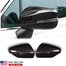 momocar Fit For 2022 Subar-u Outback Carbon Fiber Rear View Side Mirror Cover Trim 2PCS