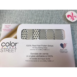 Color Street nail Polish strips Color polka dot-com 16 Long Lasting Nail Strips