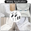 Pack of 6 Universal Toilet Seat Fixings, Quick Release Toilet