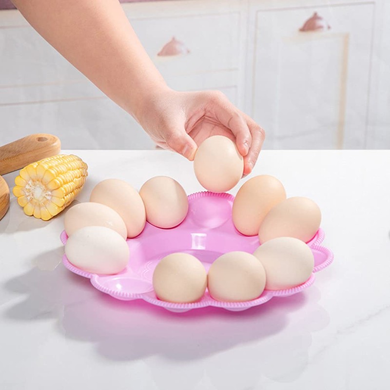 Deviled Egg Platter Compartment Round Plastic Deviled Egg Plate Reusable