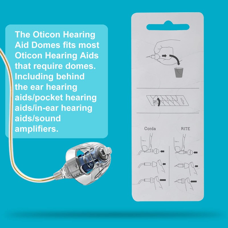 Cúpulas para audífonos Oticon MiniFit de doble ventilación, 3 paquetes