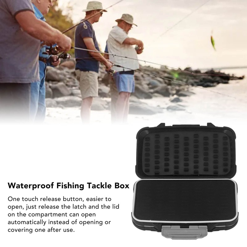 Thickened Multi Functional Fishing Tackle Box Double Opening 4 Sided