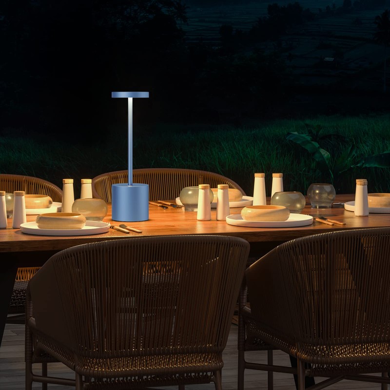SAKRINGT 2 Pack Cordless Table Lamp Rechargeable,5000mAh Battery Powered Table