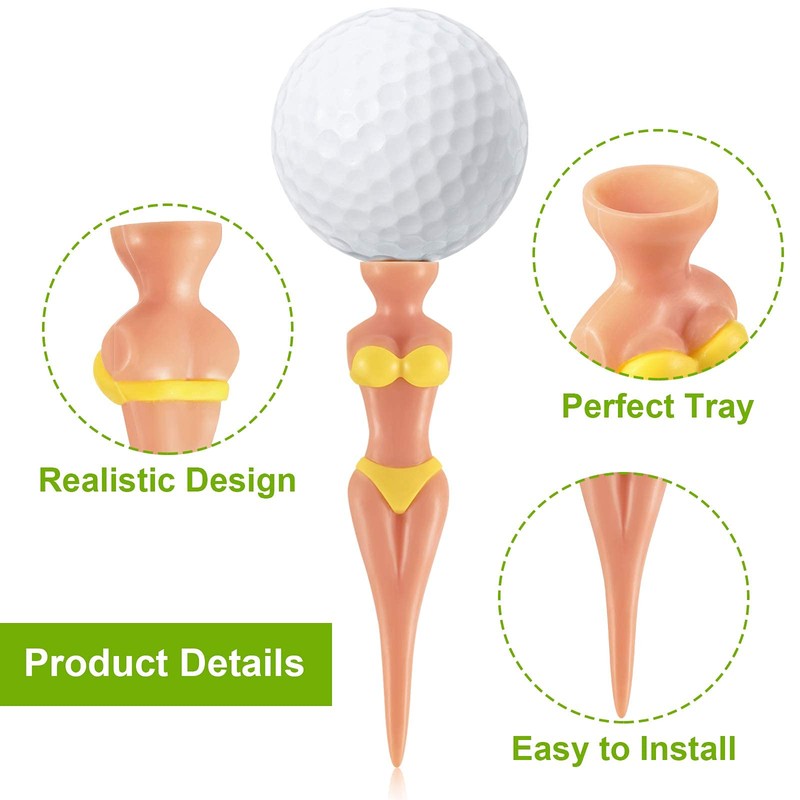 15 Pcs Unny Golf Tees Lady Girl Golf Tees, 76
