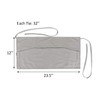 GNEGNI 3 Pockets Waist Apron-Waitress Waiter Server Apron Short Half
