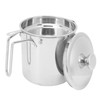 Grease Container 304 Stainless Steel Dustproof Large Capacity Fine Strainer