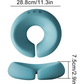 EudoER Massagekissen, Gesicht mit Gläsern unten, Kopfstütze für Massagetisch, Massagetisch, Gesichtskissen mit Loch, Massagekissen für Massageliege