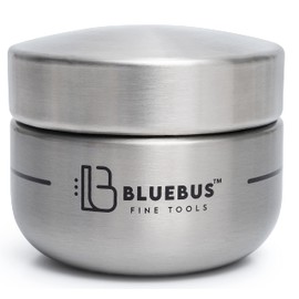 Blue Bus BUNKER Stash Jar Smell Proof Container (160ml) Stainless-Steel Sealed Airtight Jar for Herbs, Spices, Coffee, Teas (1 pack,Silver)