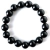 Mens Womens Onyx Bracelet Black Agate Natural Stone Power Stone
