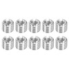 uxcell 10Pcs Threaded Inserts, M5-0.8x7 & M8-1.25x7 Stainless Steel 303