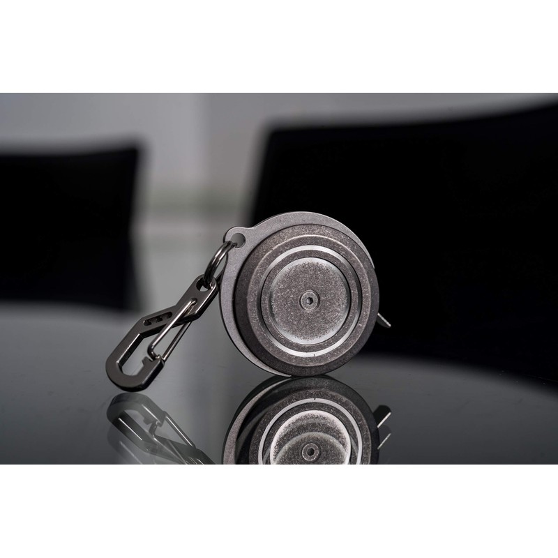TEC Accessories Ti-Tape Titanium Retractable Mini Tape Measure (Stonewashed Finish)
