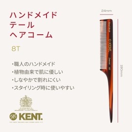 G.B.KENT Handmade Women Tail Hair Comb Natural Material British Royal Purveyor 8T