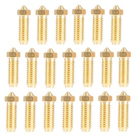 Taicols 20 Kobra 3Barss Nozzle Kits, Suitable for 8PCS 0.4mm and 3PCS 0.2mm, 0.6mm, 0.8mm, 1.0mm Nozzle Kits for Anycubic Kobra 3 and Kobra 3 Combo