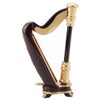 Qiterr Mini Musical Instrument Harp Model Jewellery Decoration Gift Box