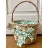 CELEBRATE IT 10" EASTER HOLIDAY BASKET (TEAL,GREEN,OR