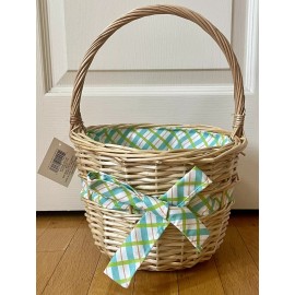 CELEBRATE IT 10" EASTER HOLIDAY BASKET (TEAL,GREEN,OR