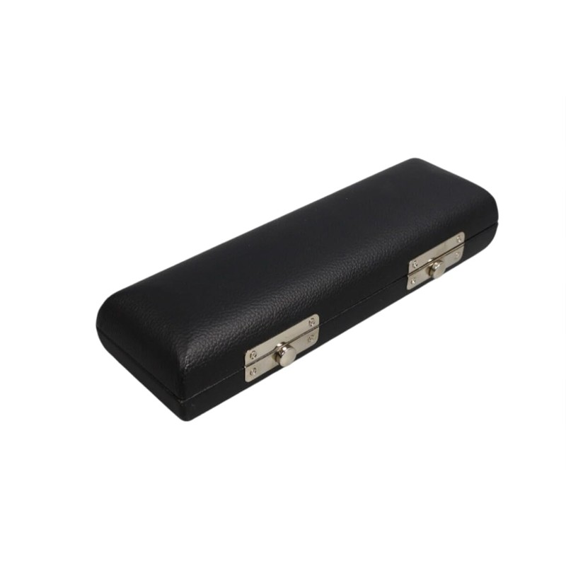 YoungMonic Black Piccolo Flute Hard Case Faux Leather Outer Piccolo