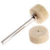 Dophee 50Pcs 1/2" Wool Felt Polishing Wheel Buffing Pad with