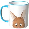 WANDKINGS® Cup, Cartoon Cute Bunny with Pointed Ears - Blue