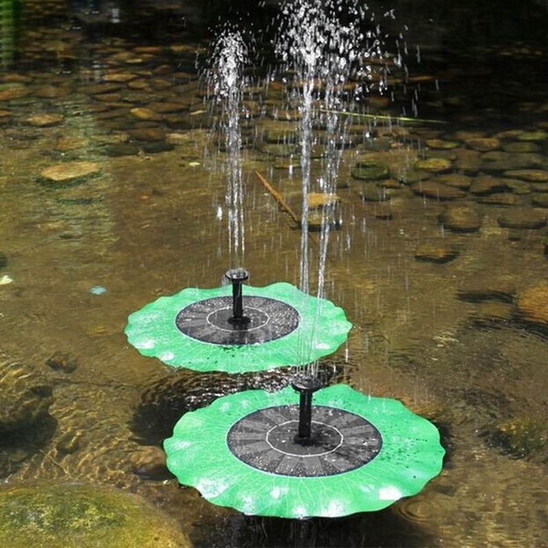 Lotus Leaf Floating Fountain Low Water Protection ABS Floating Solar
