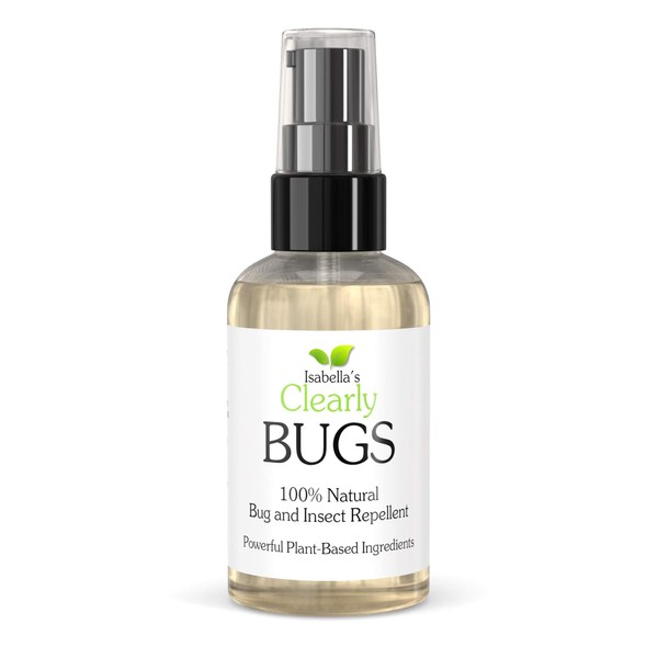 Isabella's Clearly Bugs I A Blend of Natural Essential Oils to Keep Bugs Away I Lavender, Cedarwood, Tea Tree, Lemongrass I Non Toxic for Adults and Kids I Vegan and Cruelty Free I Made in USA (4 Oz)