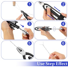 6-Inch Safety Wire Pliers - Lock Wire Twisting Tool for Aircraft & Auto Industry