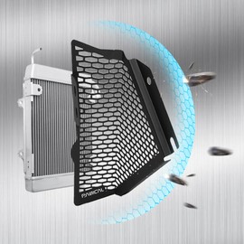 Panical Motorcycle for Honda Goldwing GL1800 F6B 2018-2025 Accessories Protection Net Gold Wing GL1800 Front Heat Sink Radiator Guard Cover Grid Screw Free Installation (Silvery protective net)