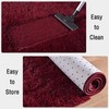 FALARK Soft Wine Red Runner Rugs for Bedroom, 2x6 ft