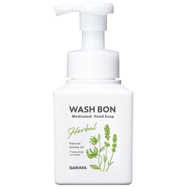 WASH BON Herbal Medicated Hand Soap, 10.1 fl oz (310 ml)