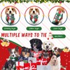 Sanwuta 5 Pcs Christmas Dog Bandanas Funny Plaid Dog Triangle
