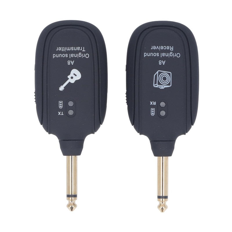 Electric Guitar Transmitter Receiver Set 6.35mm Rechargeable Wireless Guitar System