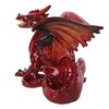 AB Tools Red Dragon Lying Resin Fantasy Sculpture Statue House