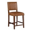 Linon Brook, Caramel Counter Stool, 19"W x 22"D x 40.5"H,