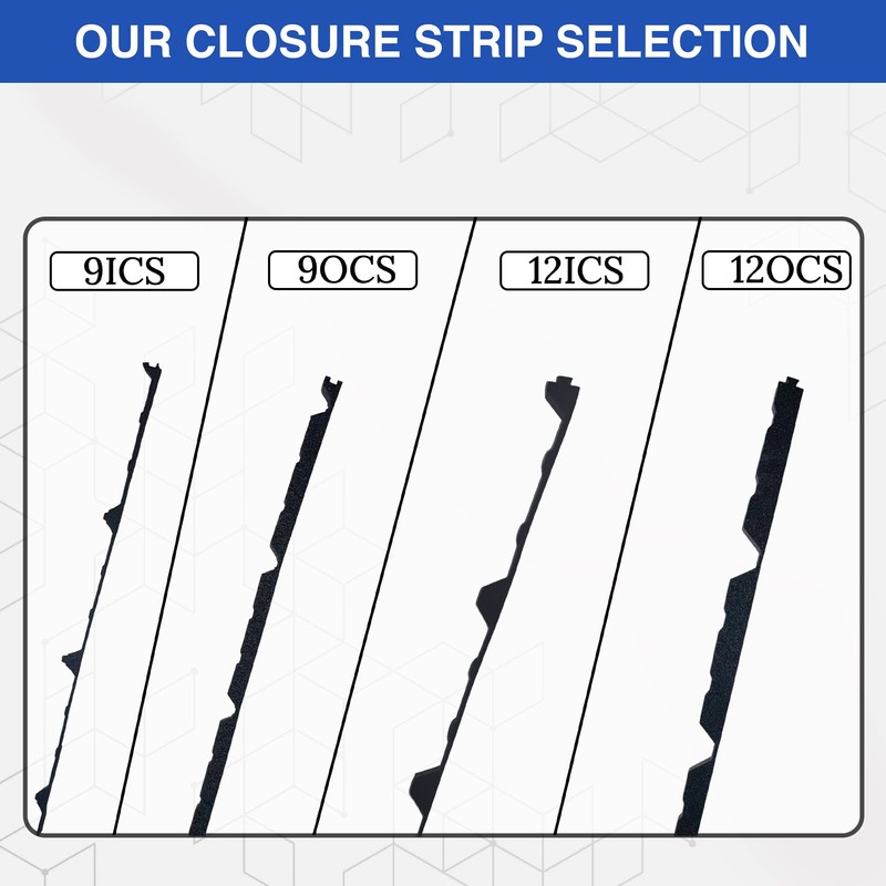 Duco USA-Made R Panel Foam Closure Strips - 20 Pack