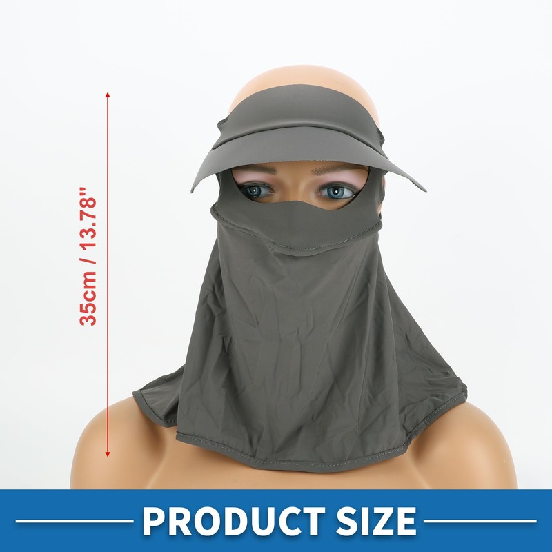 A ABSOPRO Full Face Mask Brim Design Adjustable 13.78" Windproof
