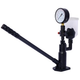Donext 600 Bar Diesel Fuel Injector Tester, 8000PSI Diesel Injector Nozzle Tester with Dual Scale, Gauge to Adjust Injector Nozzle Pressure and Testing Diesel Injector with Adjustable Hand Wheel