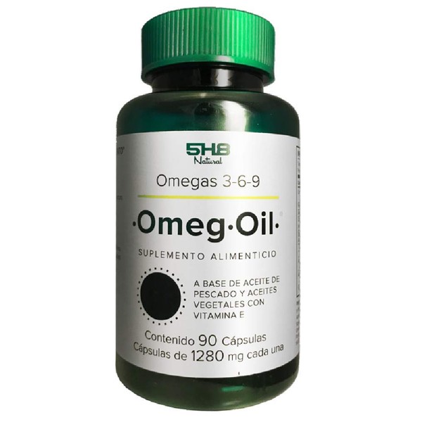 5H8 | Omega Oil - Omegas 3-6-9, Aceite de linaza, Alta Concentración de DHA, Aceites de pescado | 90 capsulas | Suplemento Alimenticio