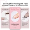 Beetles Tipex Instant Apex Nail Tips Oval–Pre-Building & Pre-Etched Strong