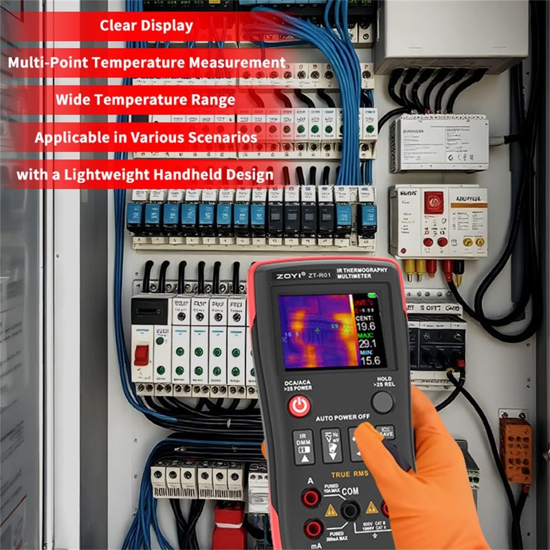 ZOYI Thermal Imaging Camera 2 in 1 True RMS Multimeter