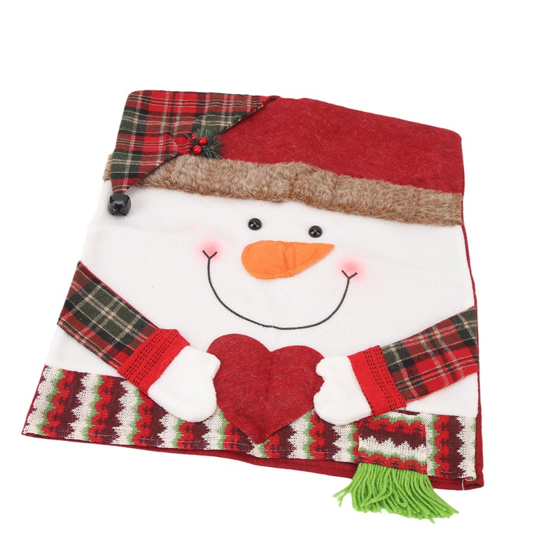 Xmas Dinner Chair Back Covers Easy To Install Soft Anti