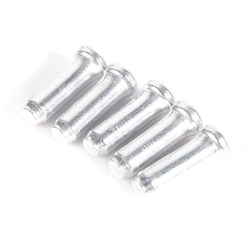 100PCS 100PCS Aluminum Alloy Brake Cable Tips Crimps Derailleur Shifting