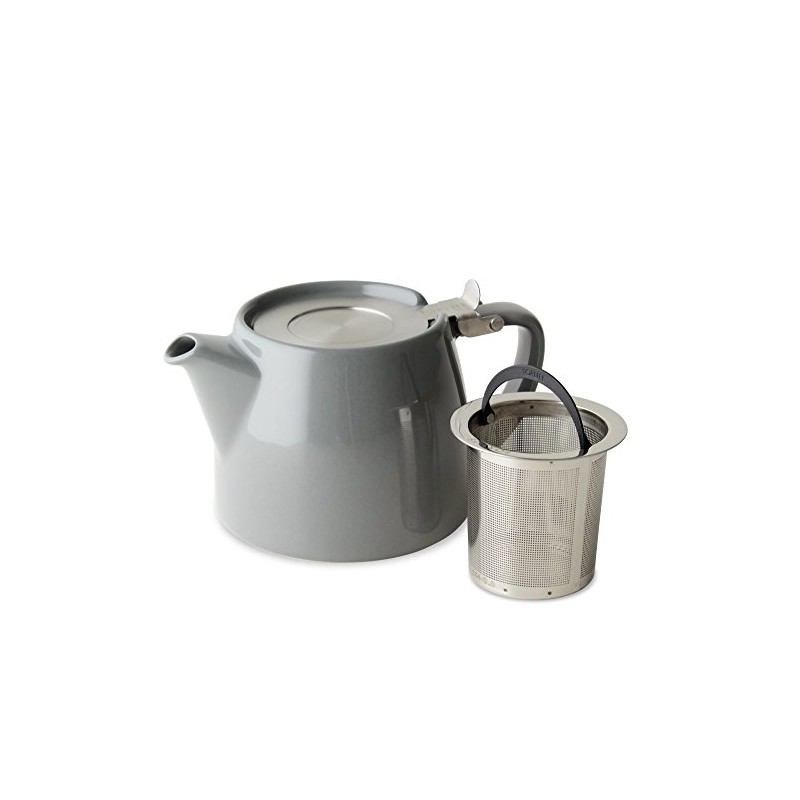 For Life 309Gry Teapot, Ceramic, 18.9 fl oz (530 ml),