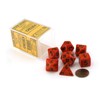 Chessex Dice: Polyhedral 7-Die Speckled Dice Set - Fire