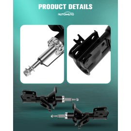 AUTOMUTO 2 Pcs Struts Shock Absorbers Compatible with 2001-2003 for Acura EL,2001-2005 for Honda Civic with 331008 331009 Auto Shocks - Front