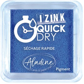 Aladine 19539 Izink Quick Dry Ink Pad, Blue, 5 x 5 cm