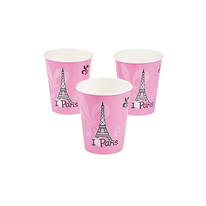Fun Express - Perfectly Paris 9oz Cup for Birthday -