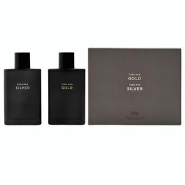 Zara Man Gold + Silver Cologne for Men Fragrance Set EDT Eau De Toilette 2x 90 ML (3.04 FL OZ)