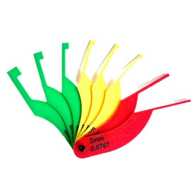 Brake Pad Thickness Measuring Tool – SAE & MM Dual-Scale – 8 Color-Coded Gauges for Quick Visual Brake Inspections – Universal Caliper Tool for Cars, Trucks, Motorcycles