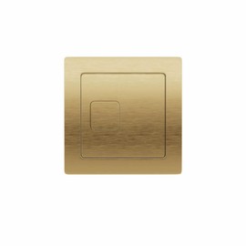 Brushed Brass Cistern Button | Brushed Brass | Cistern Button | Toilet Button | Flush Button | Square | for Use with Cable Operated Cisterns | Apres | Rhodos |